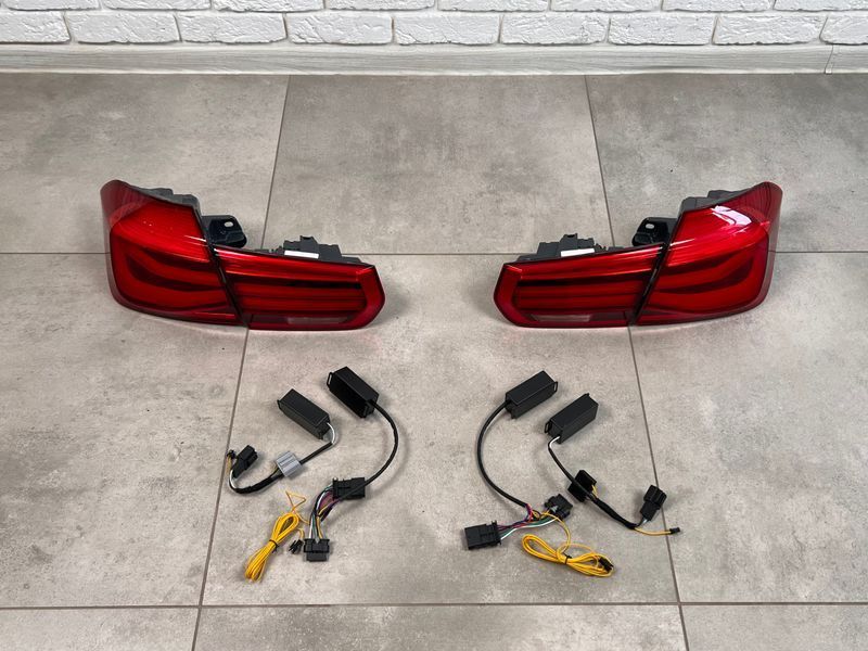 Задні LED ліхтарі BMW 3 series F30 2012-2018 червоні 313 фото