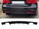 Диффузор накладка заднего бампера M-Performance BMW 3 series F30 2012-2018 под две двойные выхлопные трубы ГЛЯНЦЕВЫЙ 00--00 783 фото 2