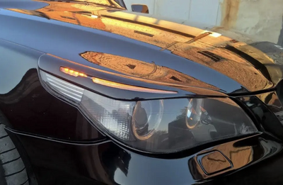BMW e60 ресницы на фары 376 фото