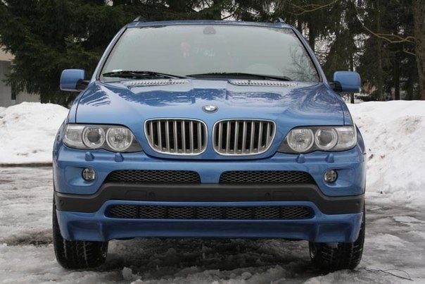 BMW E53 накладка на передній рестайл бампер 273 фото