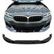 Накладка переднего бампера (губа-сплиттер) Mpaket BMW 5 G30 G31 2020+ , черный глянец 460 фото 1