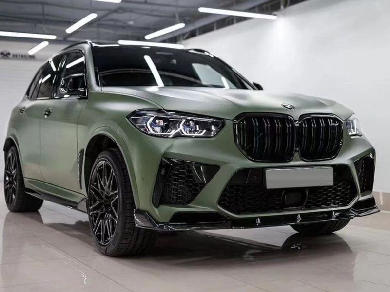 Комплект обвісу Губа накладки бампера леза порогів для BMW X5M F95 2019-2022 1038 фото