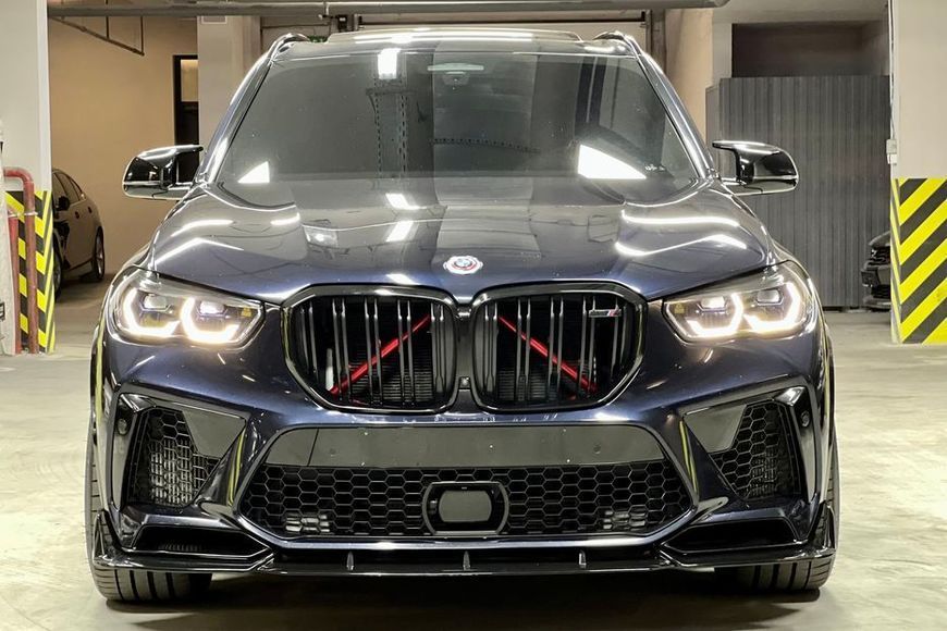 Комплект обвісу Губа накладки бампера леза порогів для BMW X5M F95 2019-2022 1038 фото