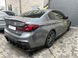 Диффузор заднего бампера + насадки выхлопа BMW 5 series G30 2017-2023 черный глянец 463 фото 2