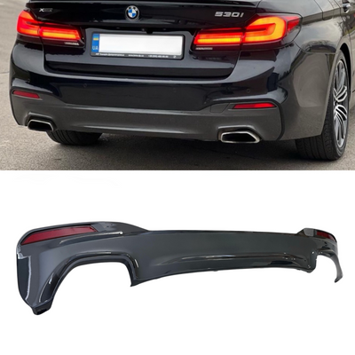 Диффузор накладка заднего бампера M-Performance для BMW 5 G30 464 фото