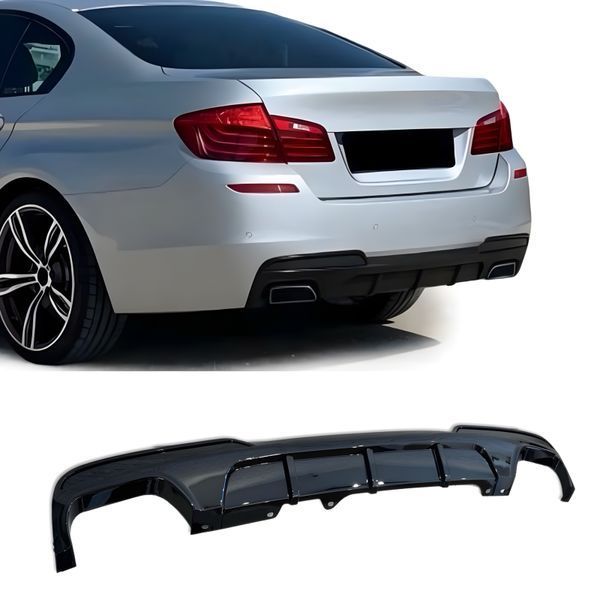 Диффузор накладка заднего бампера M-Performance BMW 5 series F10 2010-2016 104 фото