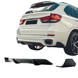 Губа заднего бампера M-Perfomance для BMW X5 F15 2013-2018 ЧЕРНЫЙ ГЛЯНЕЦ 913 фото 1