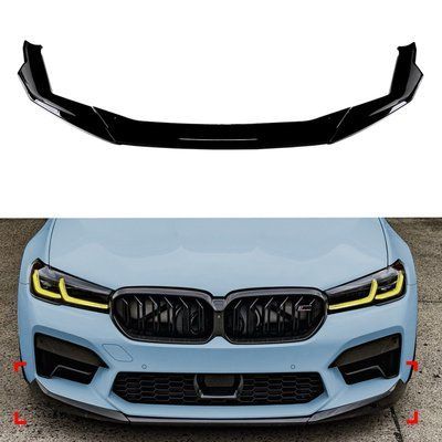 Губа bmw g30 M5 бампер чорний глянець LCI 1250 фото