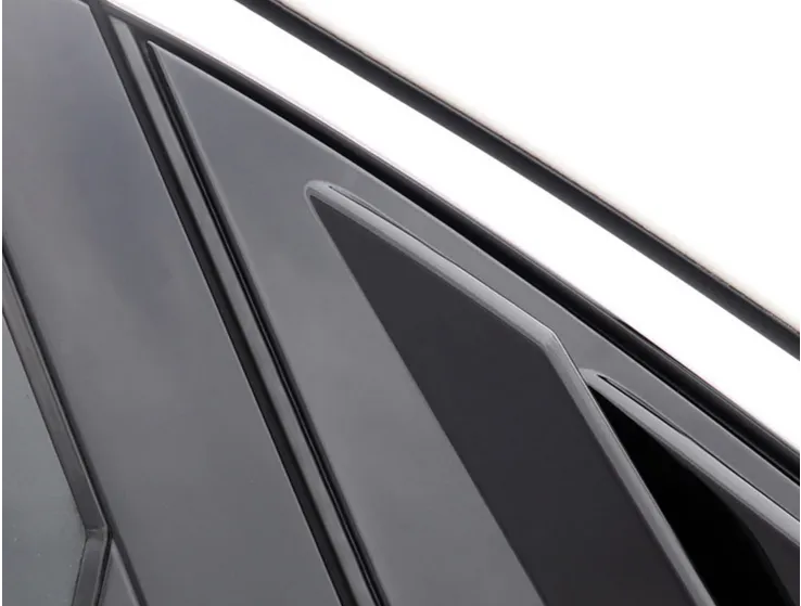 Накладки (зябра) на вікна задніх дверей Audi A4 B8 062 фото