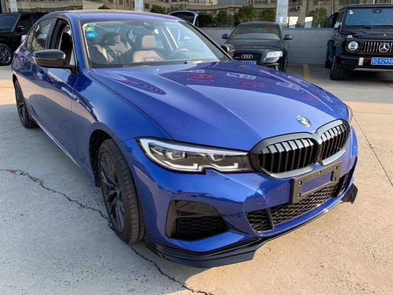 Накладка переднего бампера, Губа M performance BMW 3  G20 G21 2018-2022 Сплиттер 297 фото