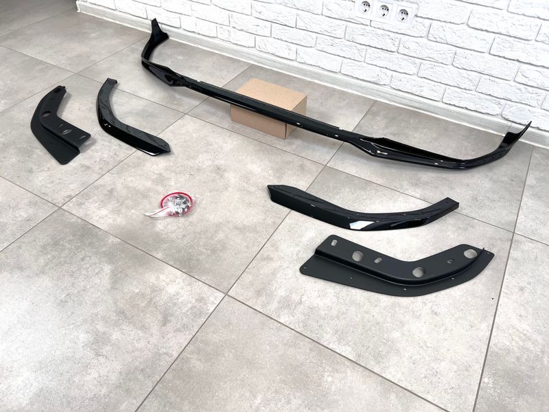 Накладка переднего бампера, Губа M performance BMW 3  G20 G21 2018-2022 Сплиттер 297 фото
