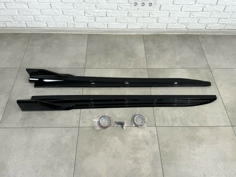 Накладки, лезвия порогов  BMW X5 F15 большие 350 фото
