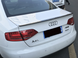 Спойлер лип на багажник Audi A4 B8 2008-2015 ABS пластик, колір чорний глянець 068 фото 1