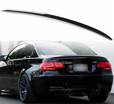 Cпойлер для BMW E92 стиль M3 (черный глянец) 434 фото