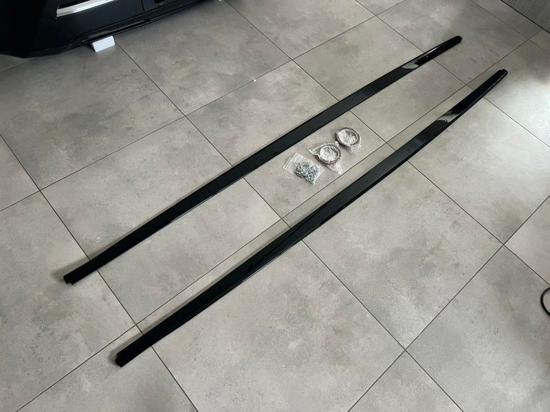 Леза під пороги M-Perfomance BMW 5 series F10 F11 2010-2016 2шт. чорний глянець 120 фото