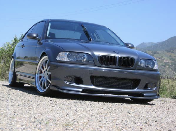 Губа, накладка переднього бампера м пакет BMW E46 257 фото