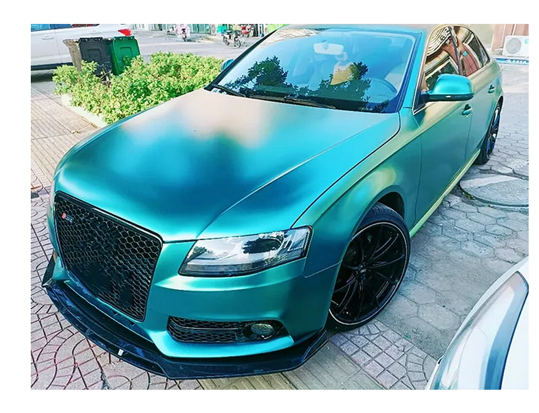 Накладка переднего бампера Audi A4 B8 (12-15 г.в.) 075 фото
