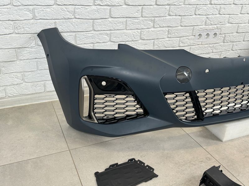 Передний бампер в сборе с ноздрями M 340i BMW 3 series G20 G21 2019-2022 751 фото