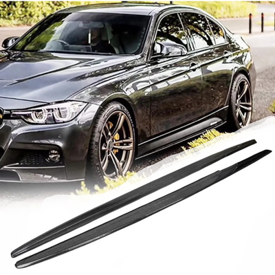 Лезвия под пороги M-Perfomance BMW 3 series F30 F31 2012-2018 2шт. черный глянец 321 фото