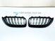 Решетки радиатора комплект BMW X3 F25 и X4 F26 2014&ndash;2017 черный глянец двойные ламели 1013 фото 3