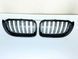 Решетки радиатора комплект BMW X3 F25 и X4 F26 2014&ndash;2017 черный глянец двойные ламели 1013 фото 2